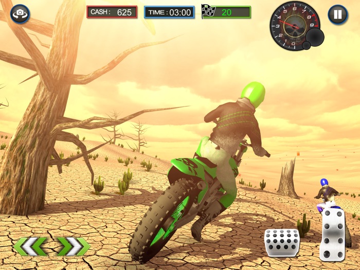 沙漠竞赛挑战：快速自行车