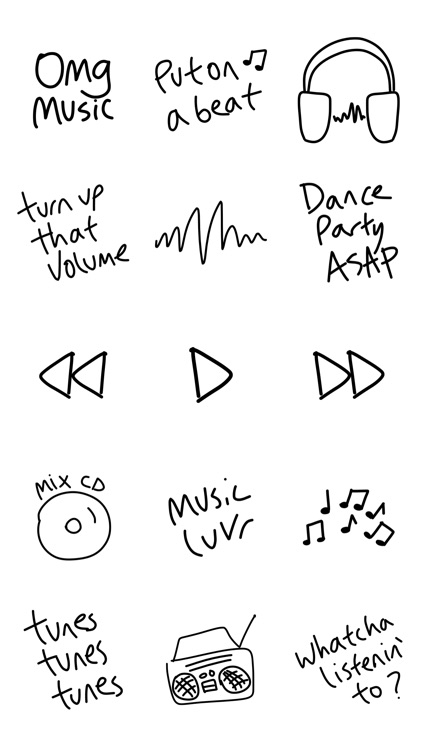 Music sticker - photo emoji stickers for iMessage