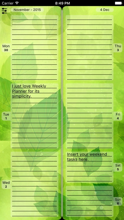 Diary "Weekly Planner"