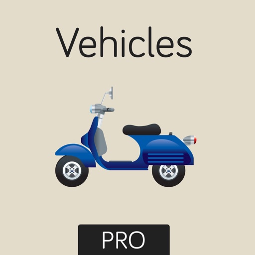 Vehicles Flashcard for babies and preschool Pro Icon