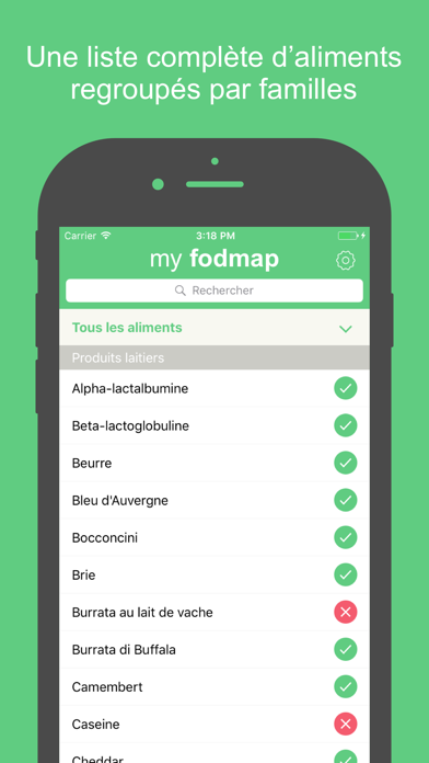 My Fodmap : Le régime Fodmap sur votre smartphone