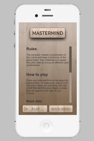 Mastermind Board Game screenshot 4