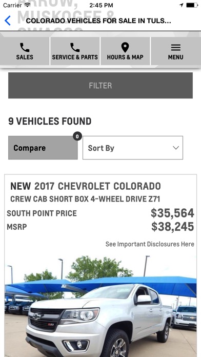 South Pointe Chevrolet App Mobile Apps Tufnc