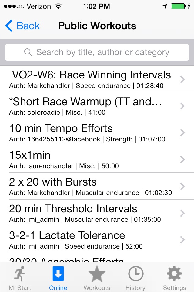 iMobileIntervals screenshot 2