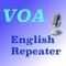 You can use this app to imitate the pronunciation of the VOA audio news 