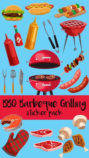 Let’s BBQ Barbeque Grilling Sticker Pack