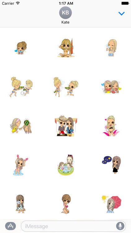 Beautiful Girls in Summer Sticker screenshot-3