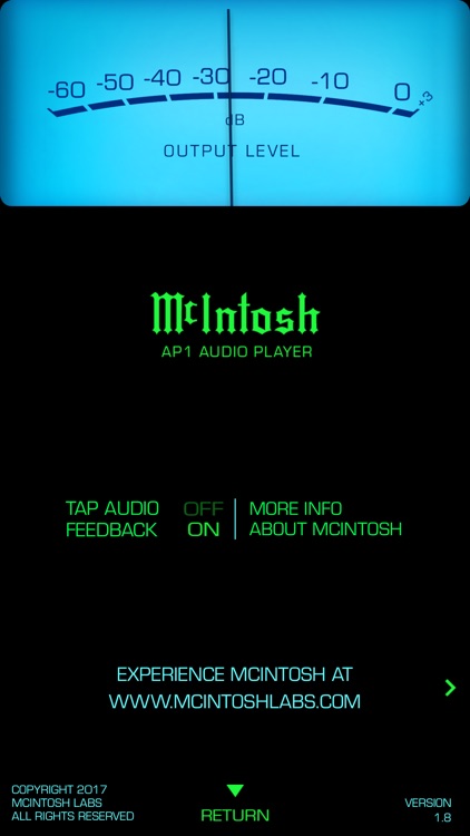 McIntosh AP1 Audio Player