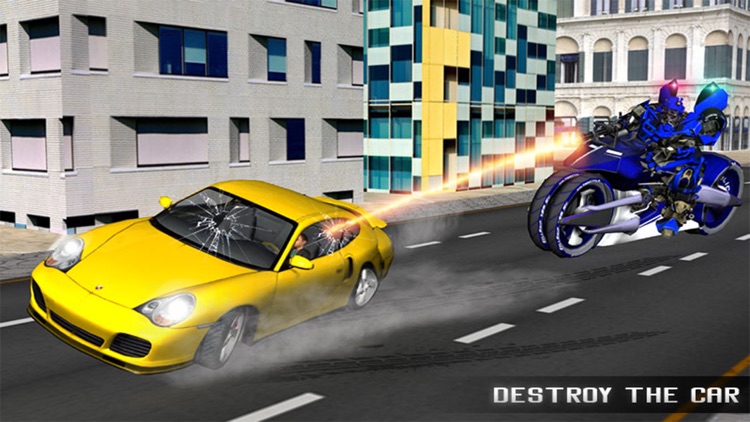 Monster Police Robot Moto Car Chase screenshot-3