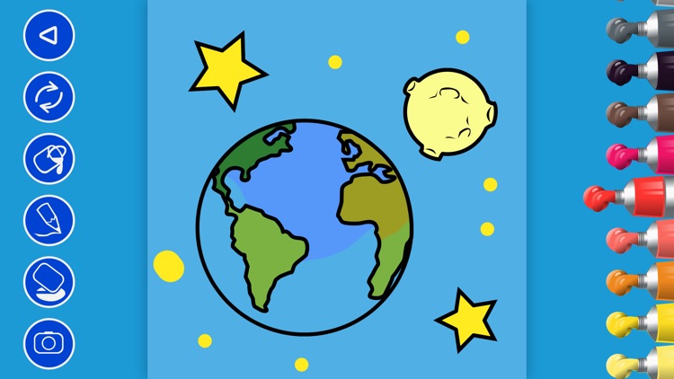 Kids Doodle: Coloring Book Space Game For Kids