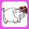 Pig Farm Cartoon Coloring Pages Games Education