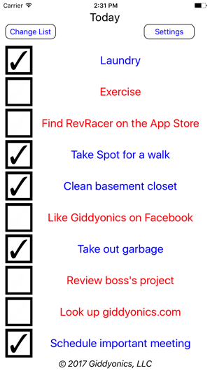 Checkonic -- Easy 10 Item Checklists(圖2)-速報App