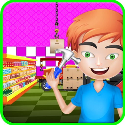 My Town Supermarket Decorate & Repair Game icon