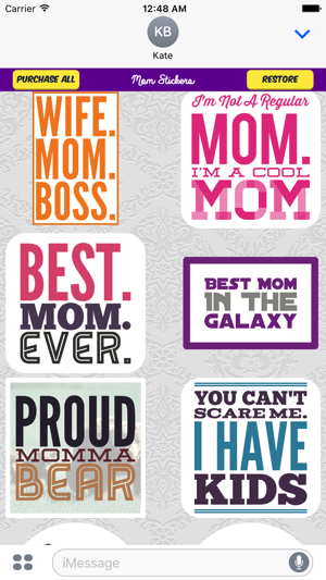 Mom Stickers for iMessage(圖2)-速報App