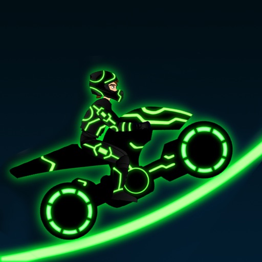 Neon Legacy Moto Rider Icon