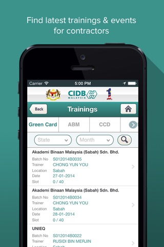 CIDB screenshot 4