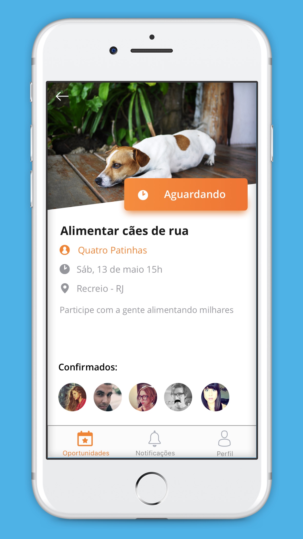 Screenshot do app colaBora