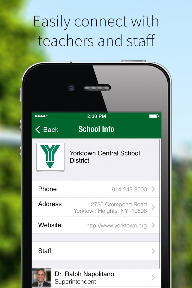 Yorktown Central Schools screenshot 2