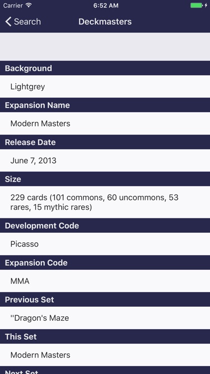 The Compendium of MTG Sets