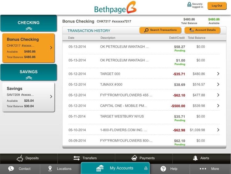 Bethpage Mobile Banking for iPad screenshot-3