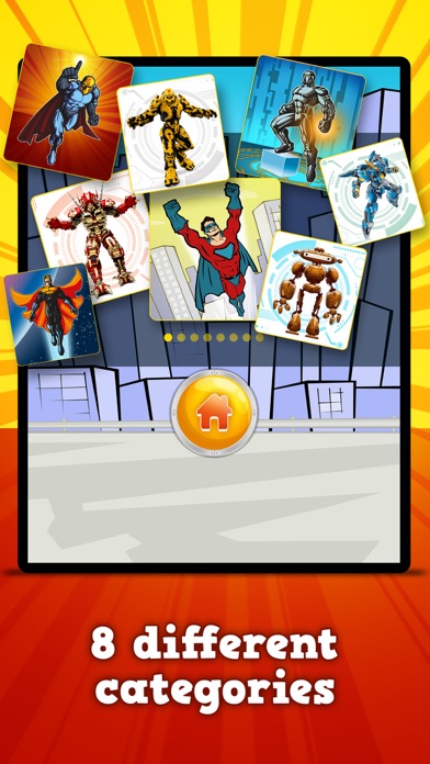 How to cancel & delete Superheroes & Action Robots : Matching Games from iphone & ipad 3