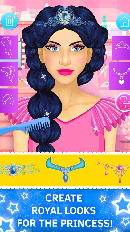 Princess Makeup and Hair Salon. Games for girls