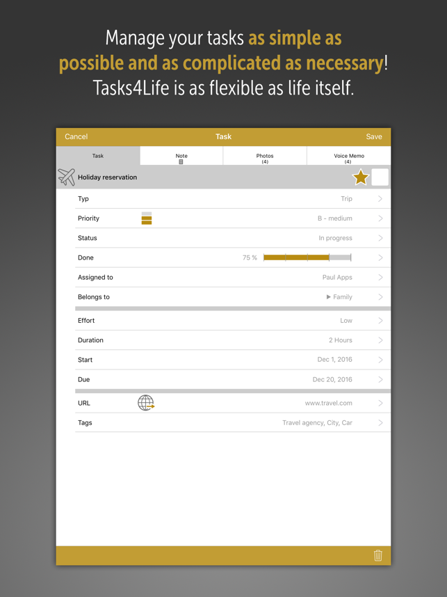 Tasks4Life for iPad(圖4)-速報App