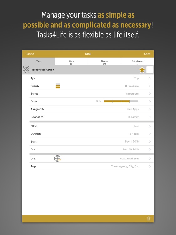 Tasks4Life for iPad screenshot-3