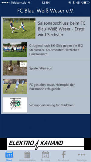 FC Blau-Weiß Weser(圖1)-速報App