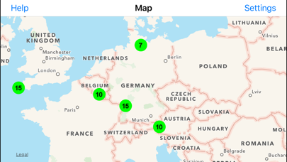 RadiationMapTrackerdisplaysworldwideradiation