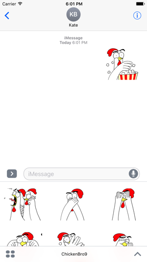 Chicken Bro 9 Sticker Pack