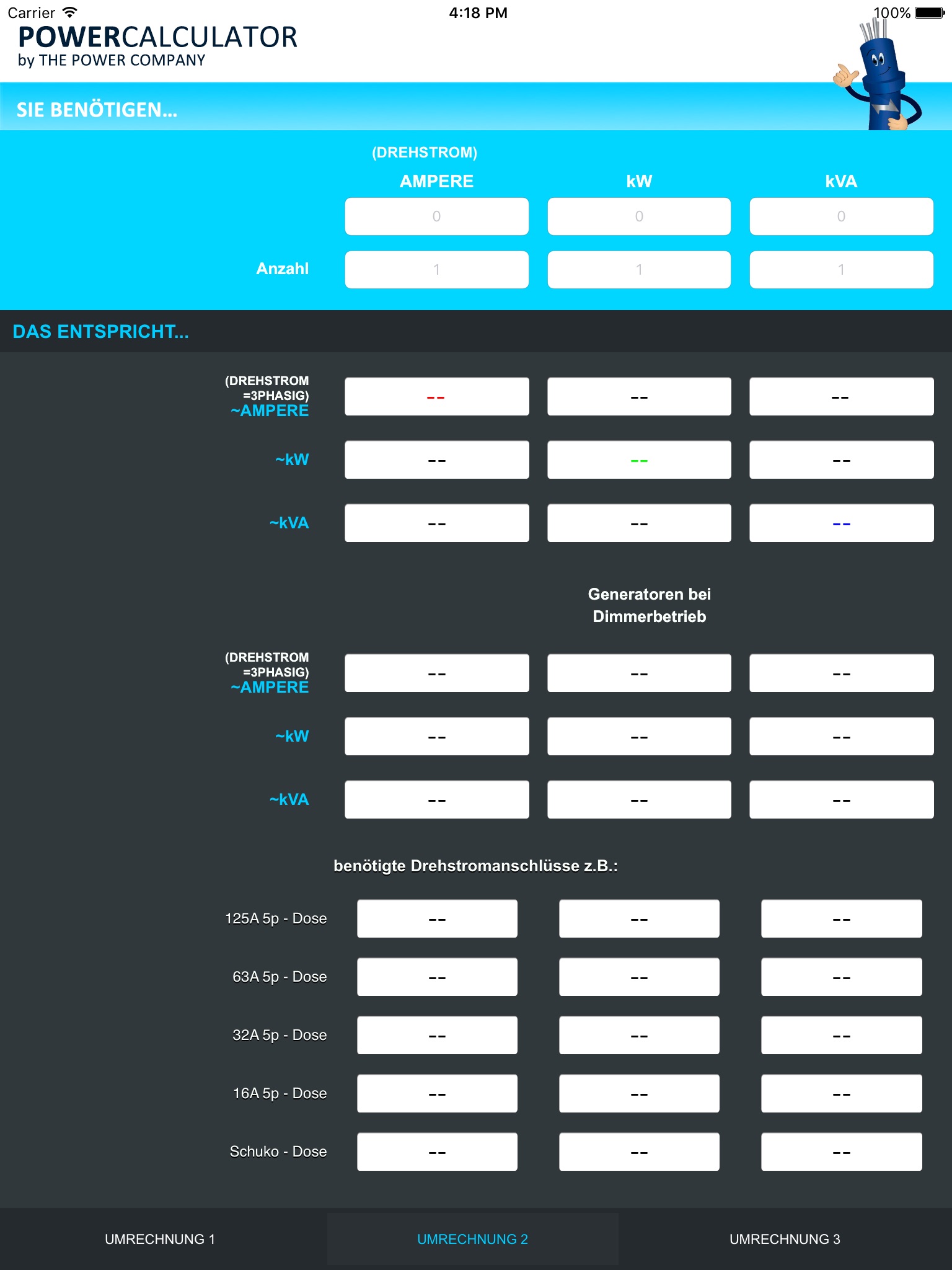 Power Company Calculator screenshot 2