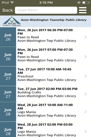 Avon Washington Twp Public Lib screenshot 4