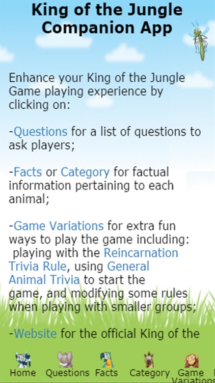 King of the Jungle Game - Companion App