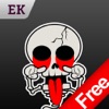 Emoji Kingdom 13 gratuit crâne Halloween émoticône animation Soutien  iOS 8
