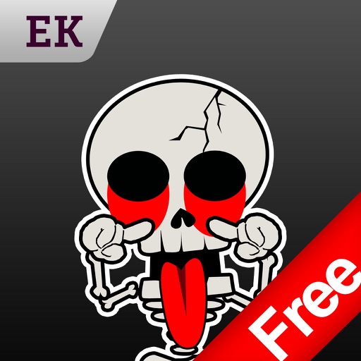 Emoji Kingdom 13  Free Skull Halloween Emoticon Animated for iOS 8 iOS App