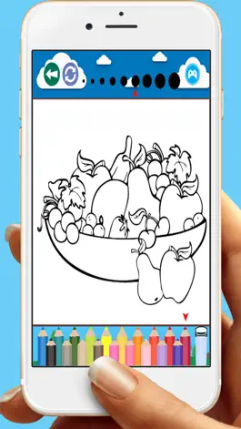 Game screenshot Фрукты для печати Книжка-раскраска для детей hack