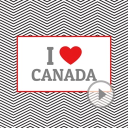 Animated I Love Canada Stickers
