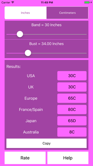 Bra Size Calculator