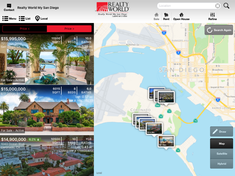 Realty World My San Diego for iPad screenshot 2