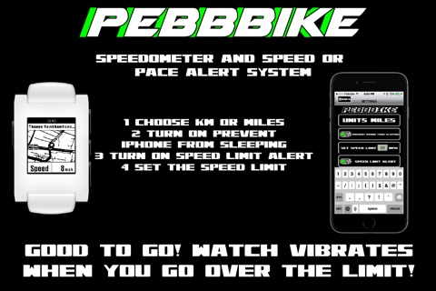 PebbBike-GPS Navigation and Speedometer for Pebble screenshot 3