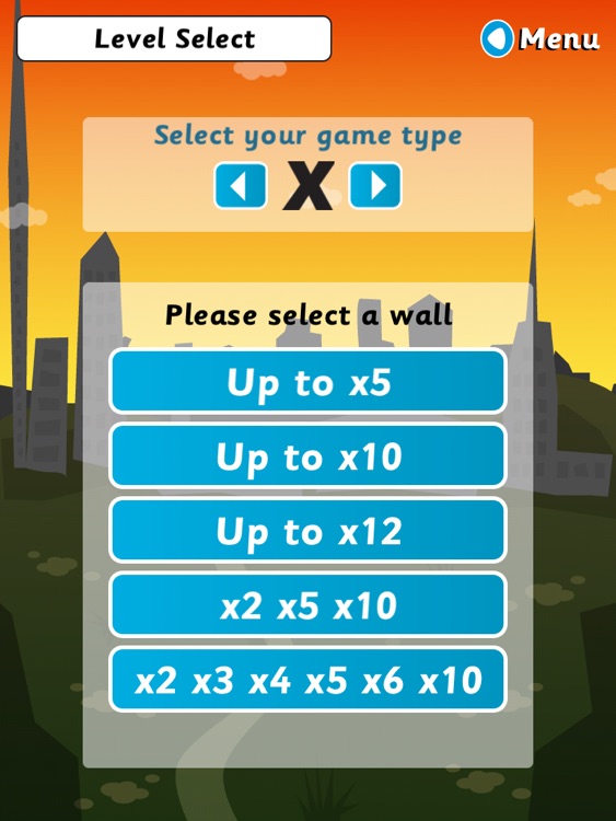 Wipeout Wall for iPad (Multiplication & Division)