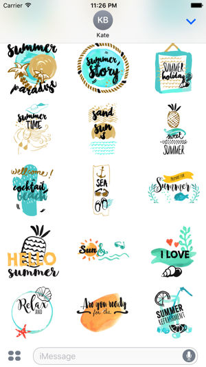 Animated Summer Quote Stickers(圖2)-速報App