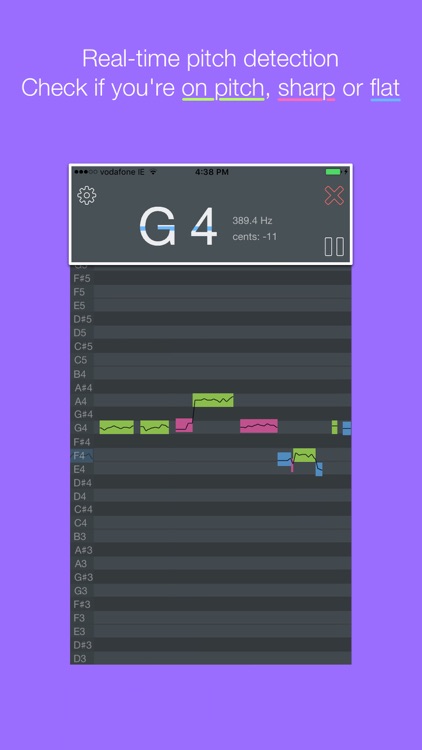 OnPitch - Monitor your pitch, learn to sing better