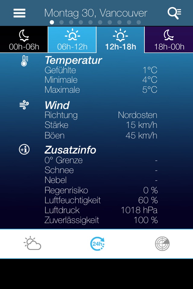 Weather for Canada screenshot 3