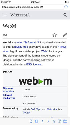 Webm Browser