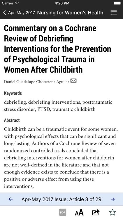 AWHONN Journals screenshot-3