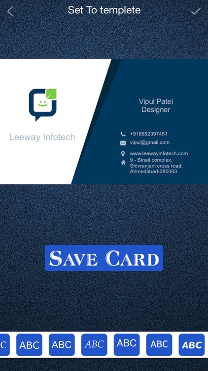 Business Card Maker - Design a Business Card