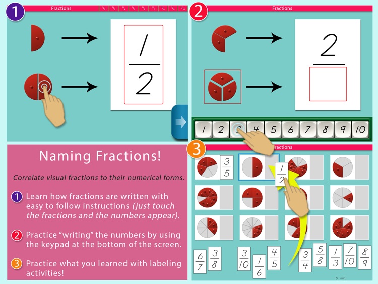 Preschool Fractions - Montessori Math for Kids screenshot-4