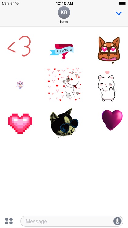 Love Animated Stickers for iMessage